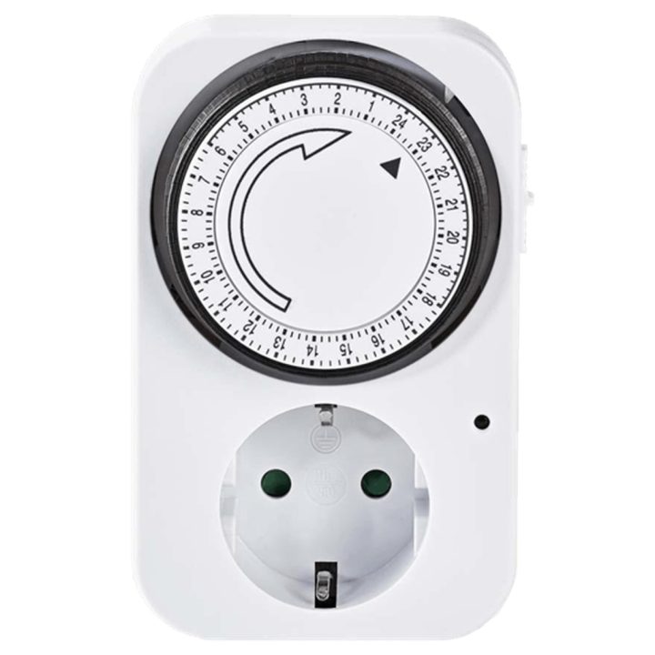 Silver Electronic Analog Timer - 24 Hours - 3600W - 250V - 16A - 50Hz…