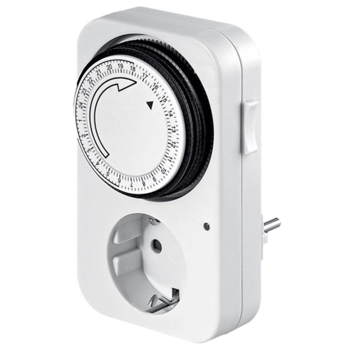 Silver Electronic Analog Timer - 24 Hours - 3600W - 250V - 16A - 50Hz…
