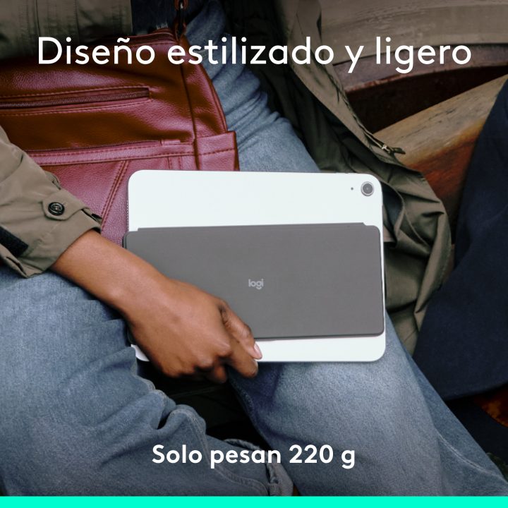 Logitech Keys-To-Go 2, teclado sem fios portátil para iPad com capa…