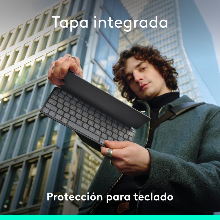 Logitech Keys-To-Go 2, teclado inalámbrico portátil para iPad con…