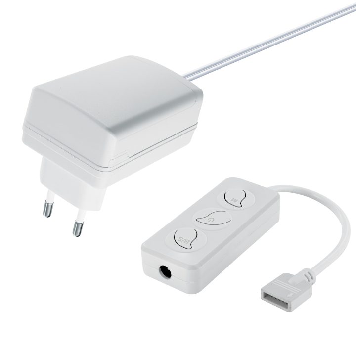 Kit Muvit io controlador Wi-Fi + transformador para fitas LED…