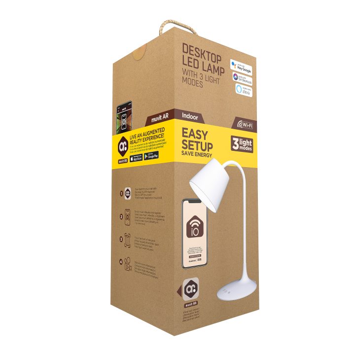 Muvit io Wi-Fi Table Lamp White (HSD9035WE-5)
