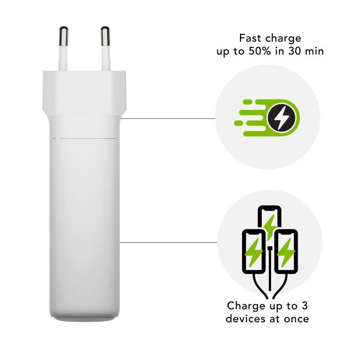 dbramante1928 CI140EUWH7101 Universal Mobile Device Charger White AC…