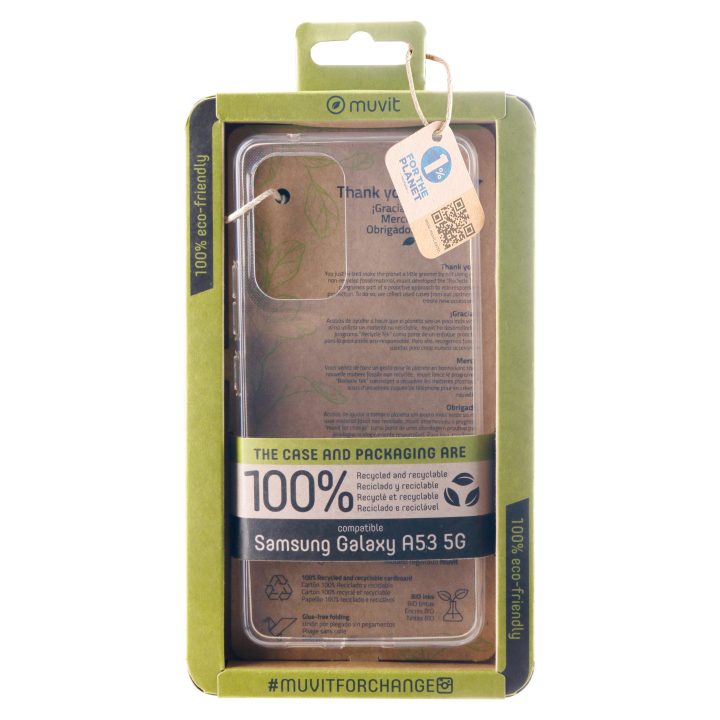 Muvit Recycletek Case for Samsung Galaxy A53 5G Transparent…