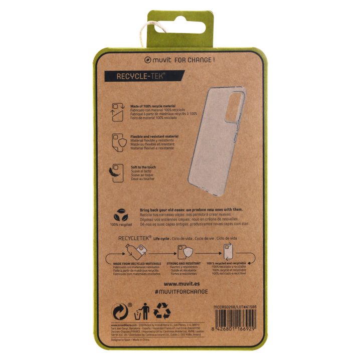 Capa Muvit recycletek para Samsung Galaxy A53 5G transparente…