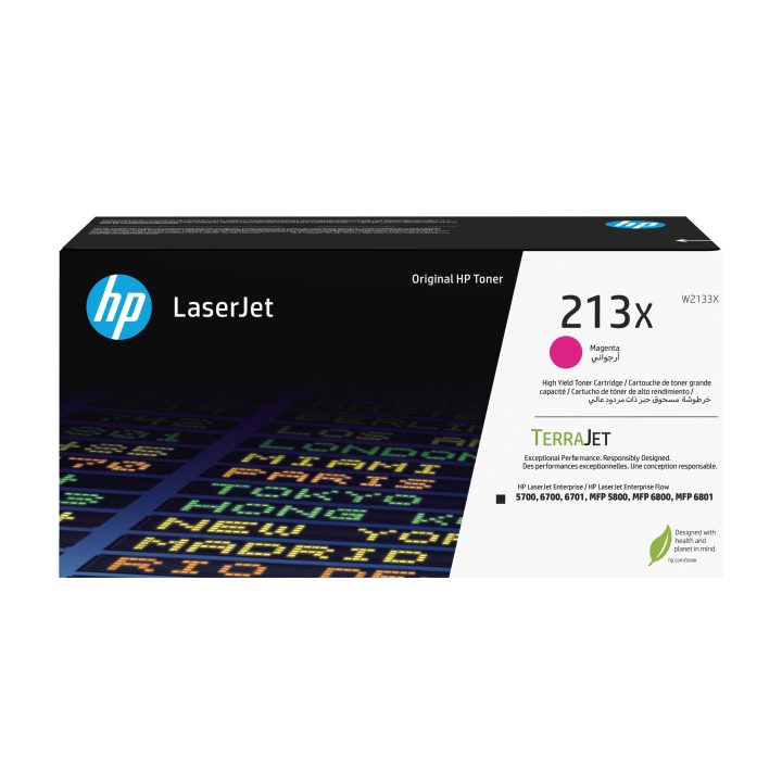 HP Cartucho de toner Original LaserJet 213X de alto rendimento magenta