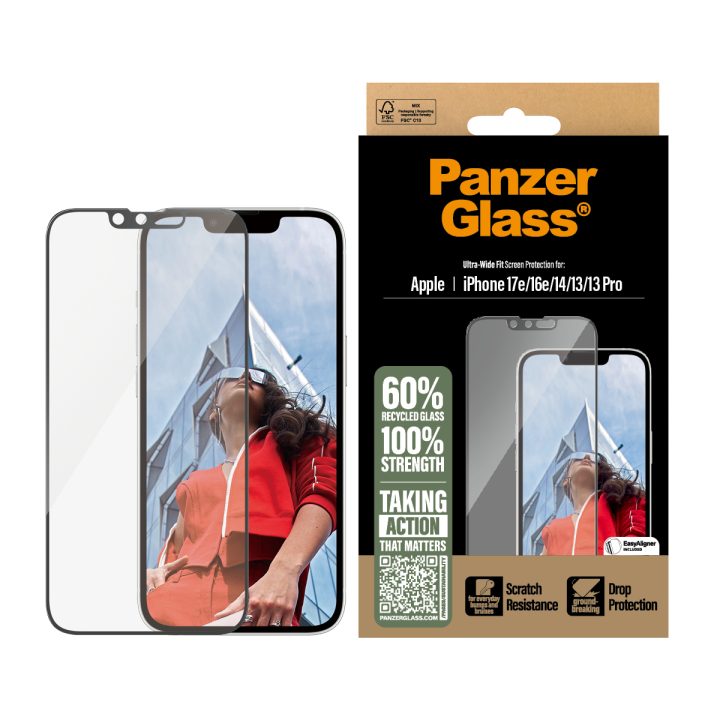 PanzerGlass ® Screen Protector iPhone 17e | 16e | 14 | 13 | 13 Pro |…