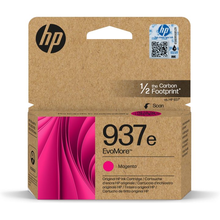 HP Original EvoMore 937e Magenta Ink Cartridge