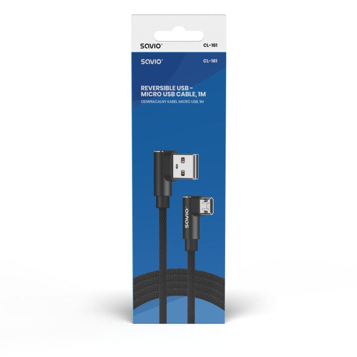 Savio Reversible Micro USB to USB-A Cable 1m CL-161