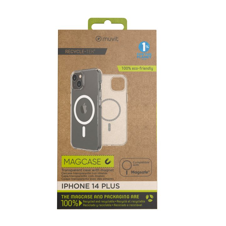 Muvit Recycletek MagSafe Clear Case for Apple iPhone 14 Plus…