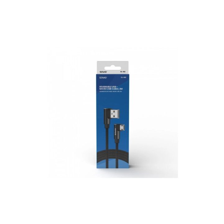 Savio Reversible Micro USB to USB-A Cable 1m CL-161