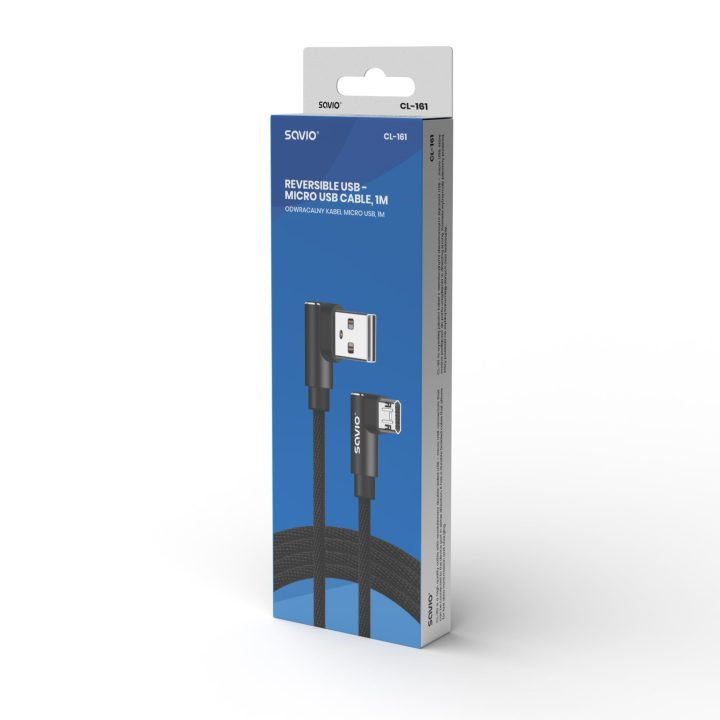 Savio Reversible Micro USB to USB-A Cable 1m CL-161