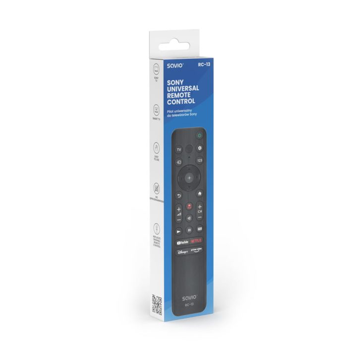 Mando TV savio rc-13 compatible sony smart TV (SAVPILOTRC13-SONY)