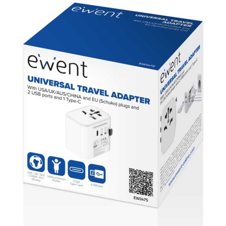 Ewent EW1475 Mobile Device Charger White