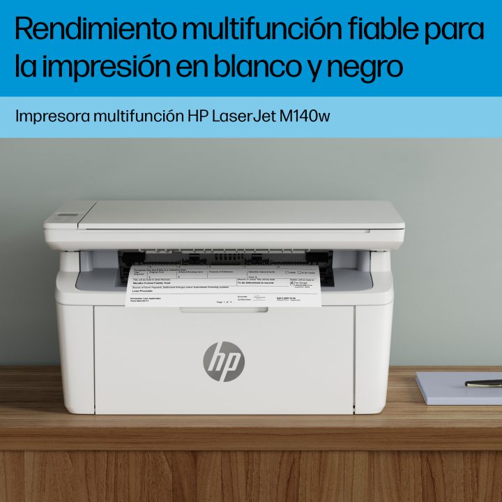 HP LaserJet M140w Multifunções Sem Fios Preto e Branco Impressora…
