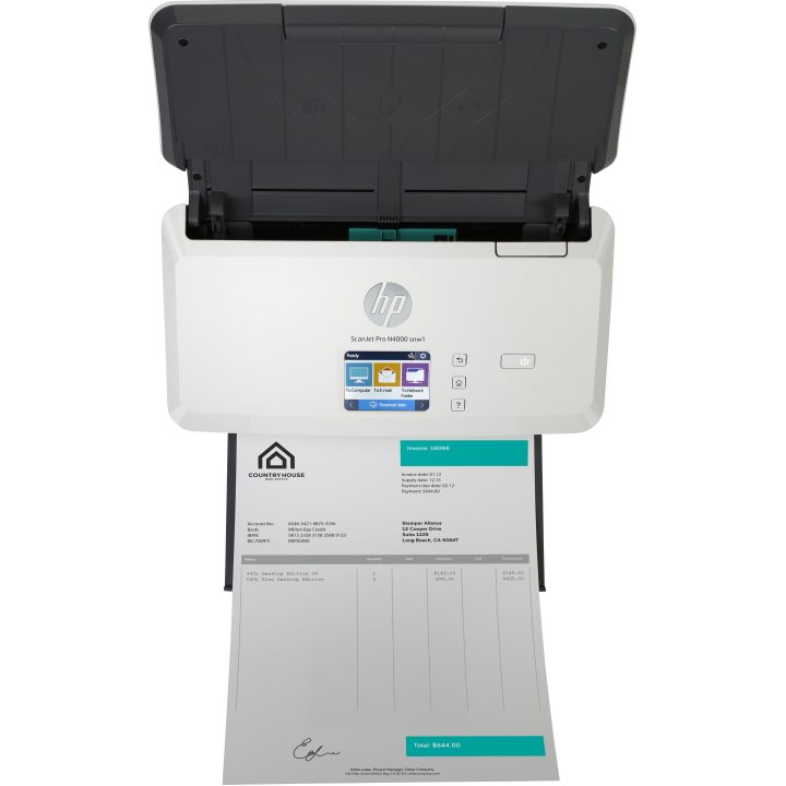 HP Scanjet Pro N4000 snw1 Sheet-feed Scanner 600 x 600 DPI A4 Black…