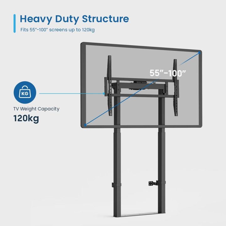 Ewent EW1549 soporte para TV 2,54 m (100") Negro