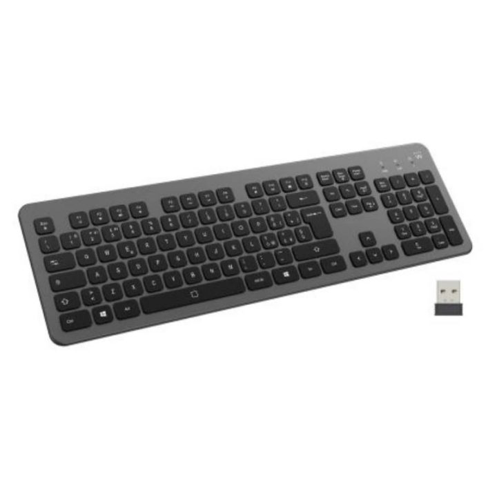 Ewent EW3296 Universal Wireless RF + USB QWERTY Spanish Keyboard…