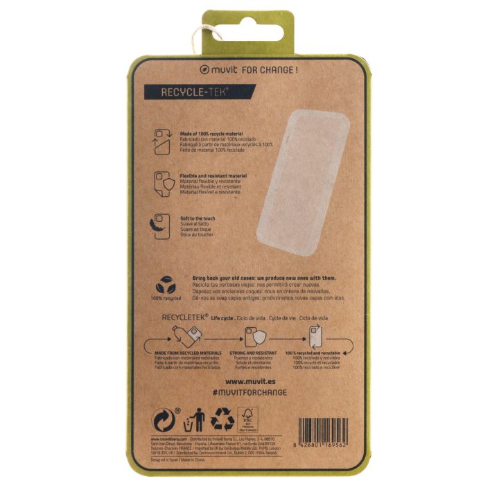 Capa Muvit recycletek para Samsung Galaxy A54 5G transparente…