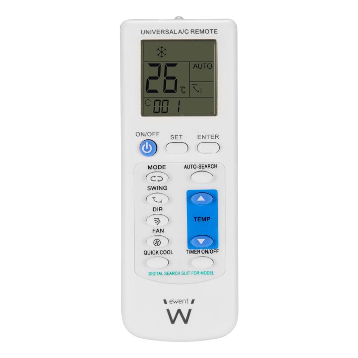 Ewent EW1579 Air Conditioner Remote Control Buttons