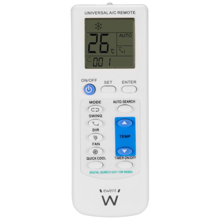 Ewent EW1579 Air Conditioner Remote Control Buttons