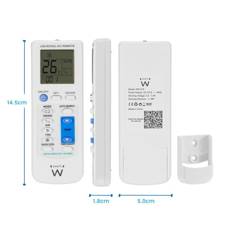 Ewent EW1579 Comando de Ar Condicionado com Botões