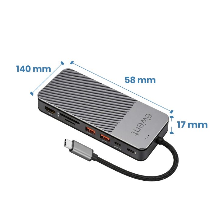 Ewent EW1156 Laptop Docking Station and Port Replicator Wired USB 3.2…