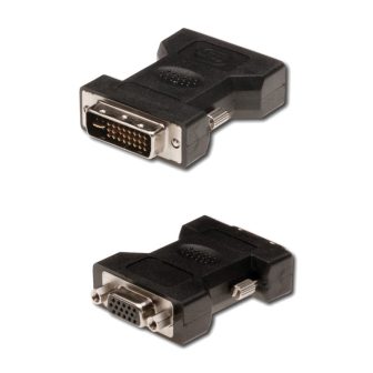 Ewent EC1250 Gender Changer for DVI-I 24+5 to VGA Cable Black