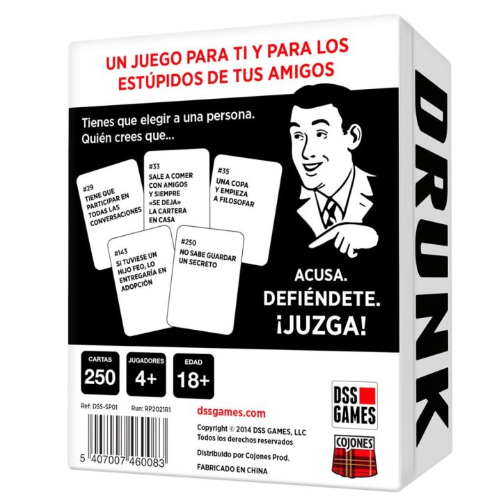 Asmodee Juego de mesa drunk stoned or stupid pegi 18 (DSS-SP01)