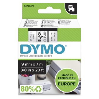 DYMO D1 etiquetas auténticas | impresión negra sobre fondo…