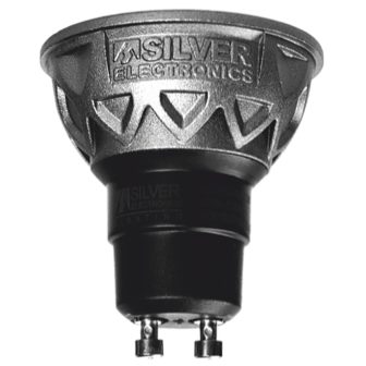 Silver Electronics Pro LED Bulb Dichroic 5W 60W-GU10-3000K-38º-470…