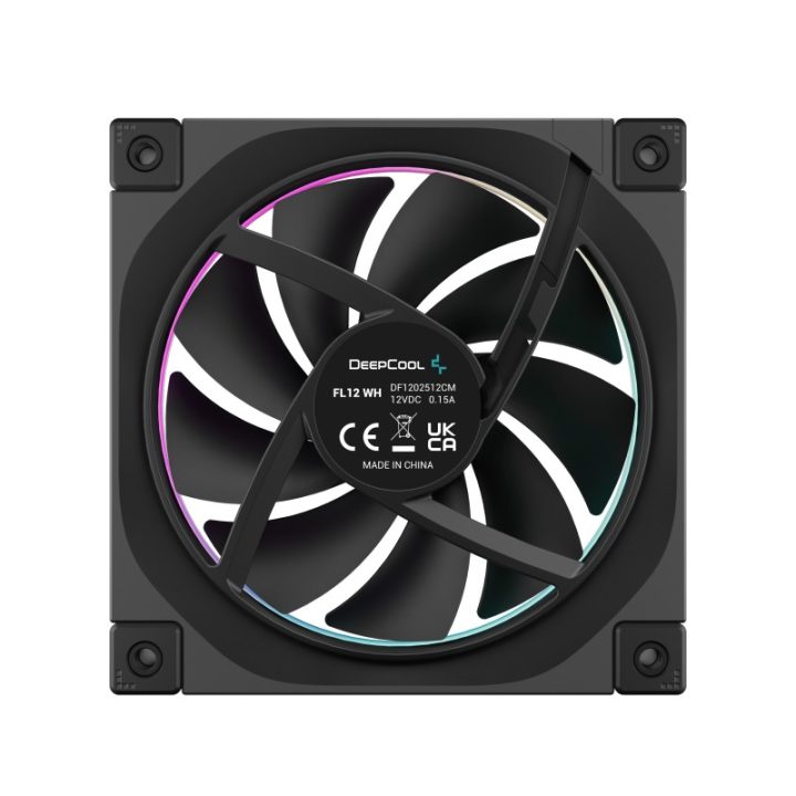 Ventilador de caixa Deepcool FL12 ARGB 120mm preto (R-FL12-BKAPN1-G)
