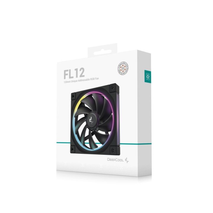 Ventilador de caixa Deepcool FL12 ARGB 120mm preto (R-FL12-BKAPN1-G)