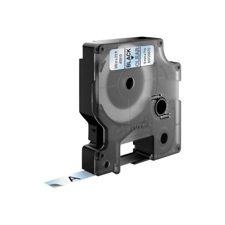 DYMO D1 authentic labels | black print on clear background | 9 mm × 7…