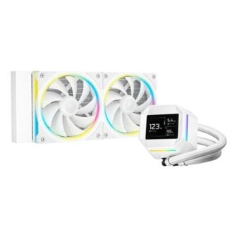 Kit refrigeracion liquida Deepcool LM240 RGB 2x 120mm blanco (WH…