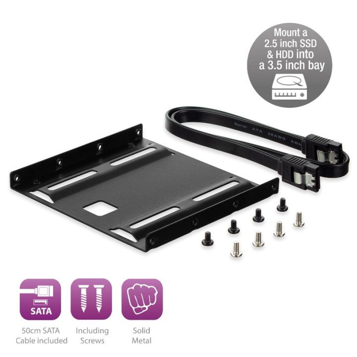 Ewent EW7007 painel de baía para disco rígido 3,5" Preto