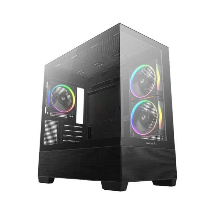 Gabinete de PC gaming Deepcool CG380U matx ARGB vidro temperado preto…