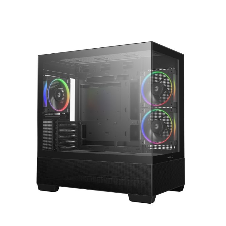 Gabinete de PC gaming Deepcool CG380U matx ARGB vidro temperado preto…