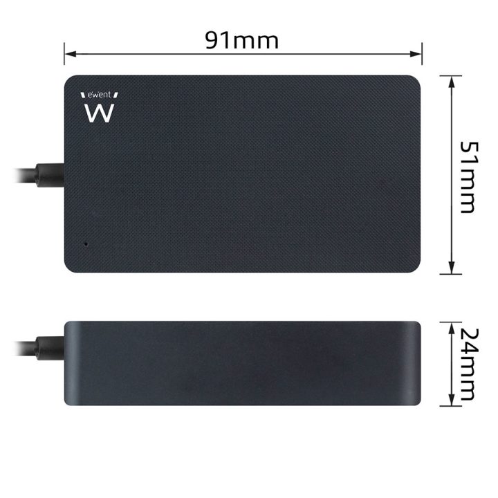 Ewent EW3981 adaptador e inversor de corrente Interior 45 W Preto