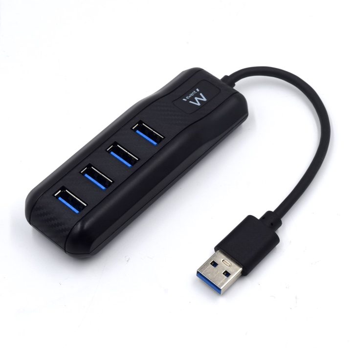 Ewent EW1138 USB 3.2 Gen 1 (3.1 Gen 1) Type-A Hub 5000 Mbit/s Black