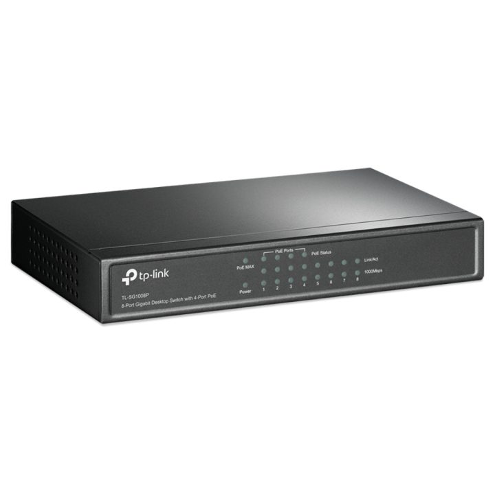 TP-Link TL-SG1008P Gerido Gigabit Ethernet (10/100/1000) Alimentação…
