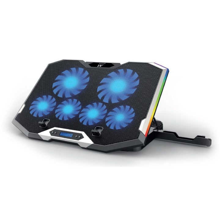 Ewent EW1260 Cooling Pad 17" 2500 RPM Black, White