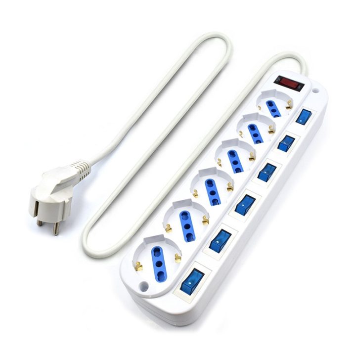 Ewent EW3932 Surge Protector White 6 AC Outlets 1.5 m