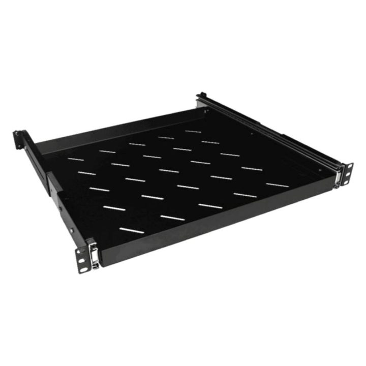 Bandeja fixa 1U para rack 19 polegadas Phasak 800mm pho 5280 preto
