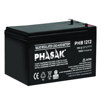 Bateria Phasak phb 1212 compatible para sais 12Ah 12V acido-plomo
