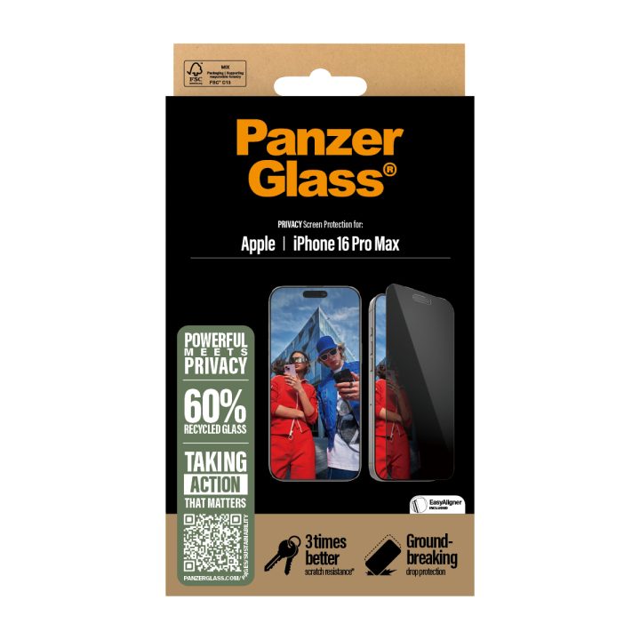PanzerGlass ® 2-Way Privacy Screen Protector iPhone 16 Pro Max |…