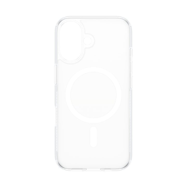 PanzerGlass ® HardCase Transparent w. White MagSafe iPhone 16 Phone…