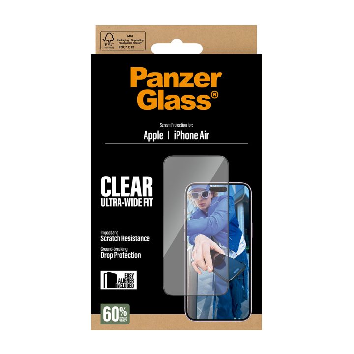 PanzerGlass ® Protetor de Ecrã iPhone Air | Ultra-Wide Fit c…