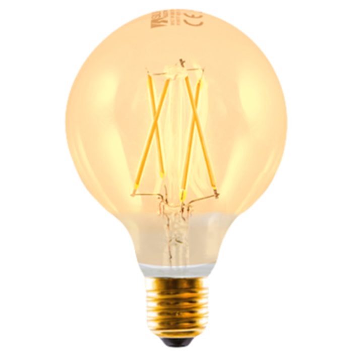 Silver LED Bulb Electronic Edison Filament Globe…