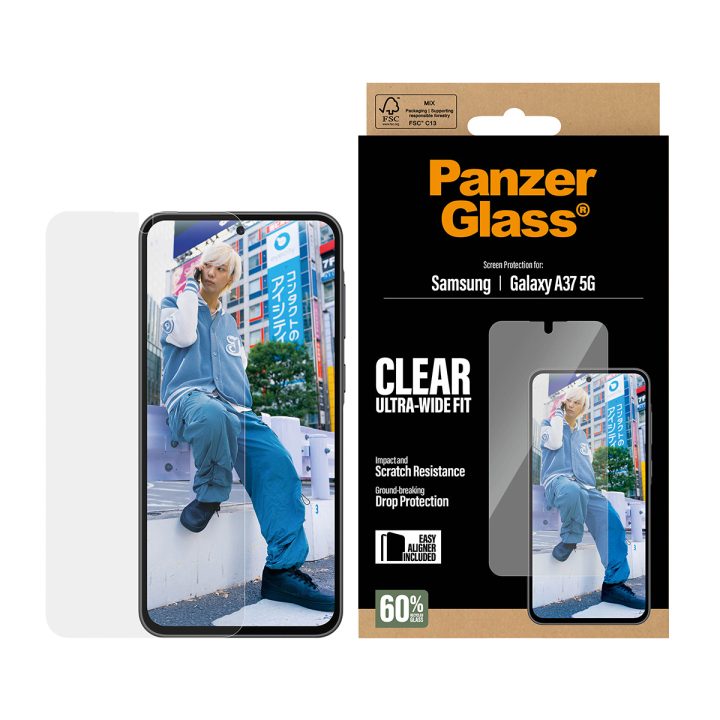 PanzerGlass ® Screen Protector Samsung Galaxy A37 5G | Ultra-Wide Fit…